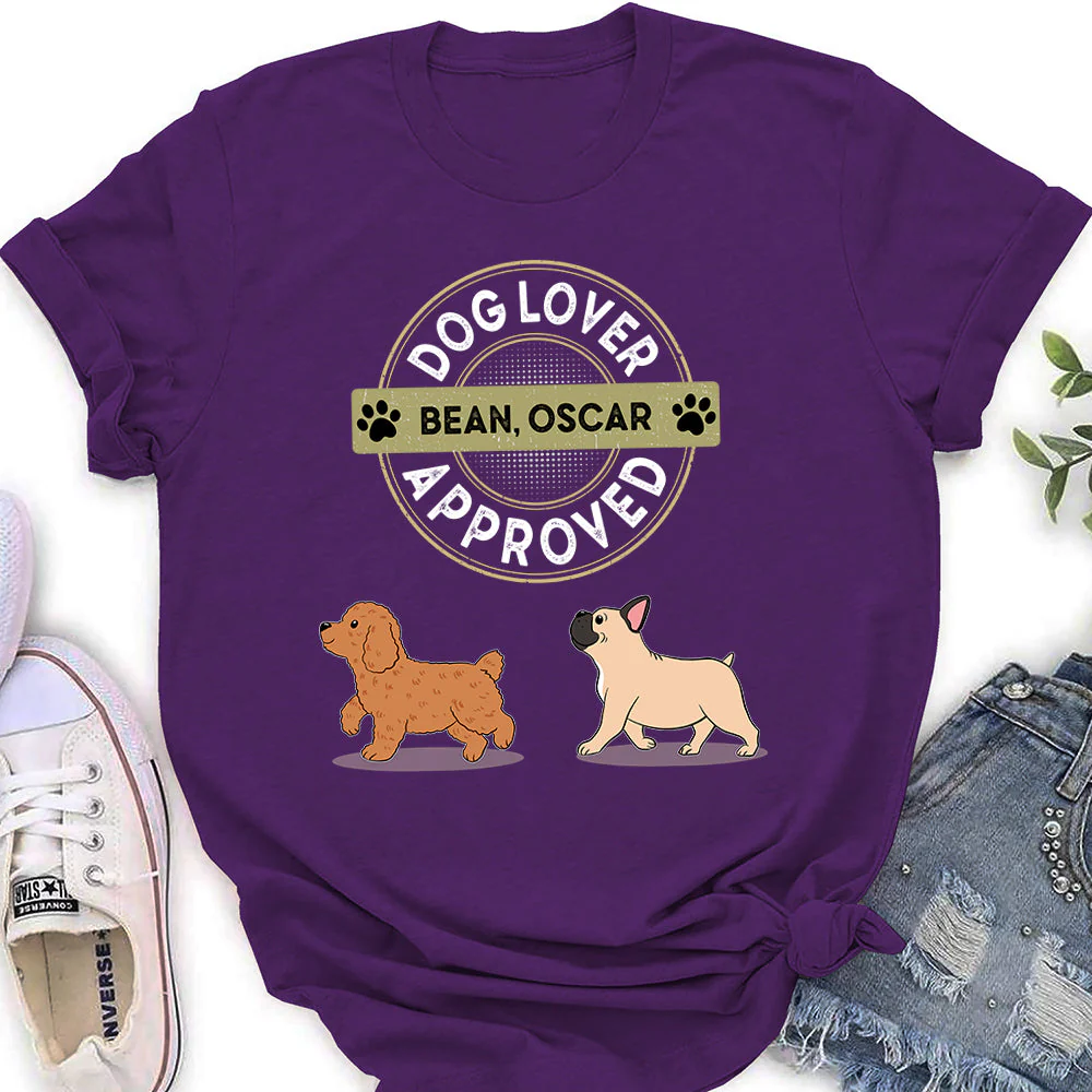 Approved By My Dog - Personalized Custom Women's T-shirt - Image 3