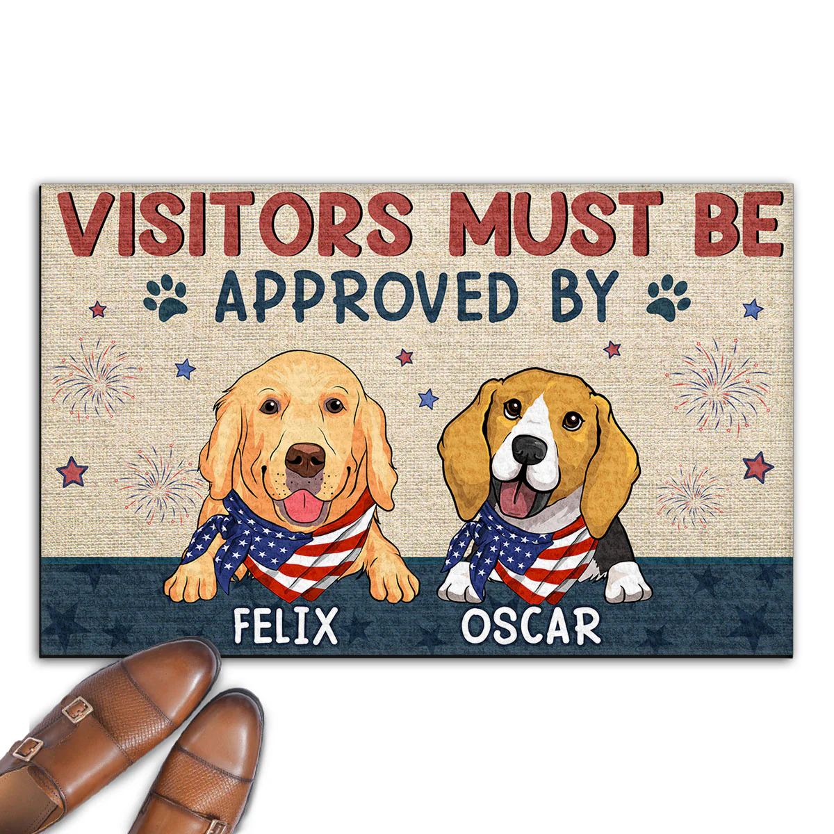 Approved By My Dogs - Personalized Custom Doormat