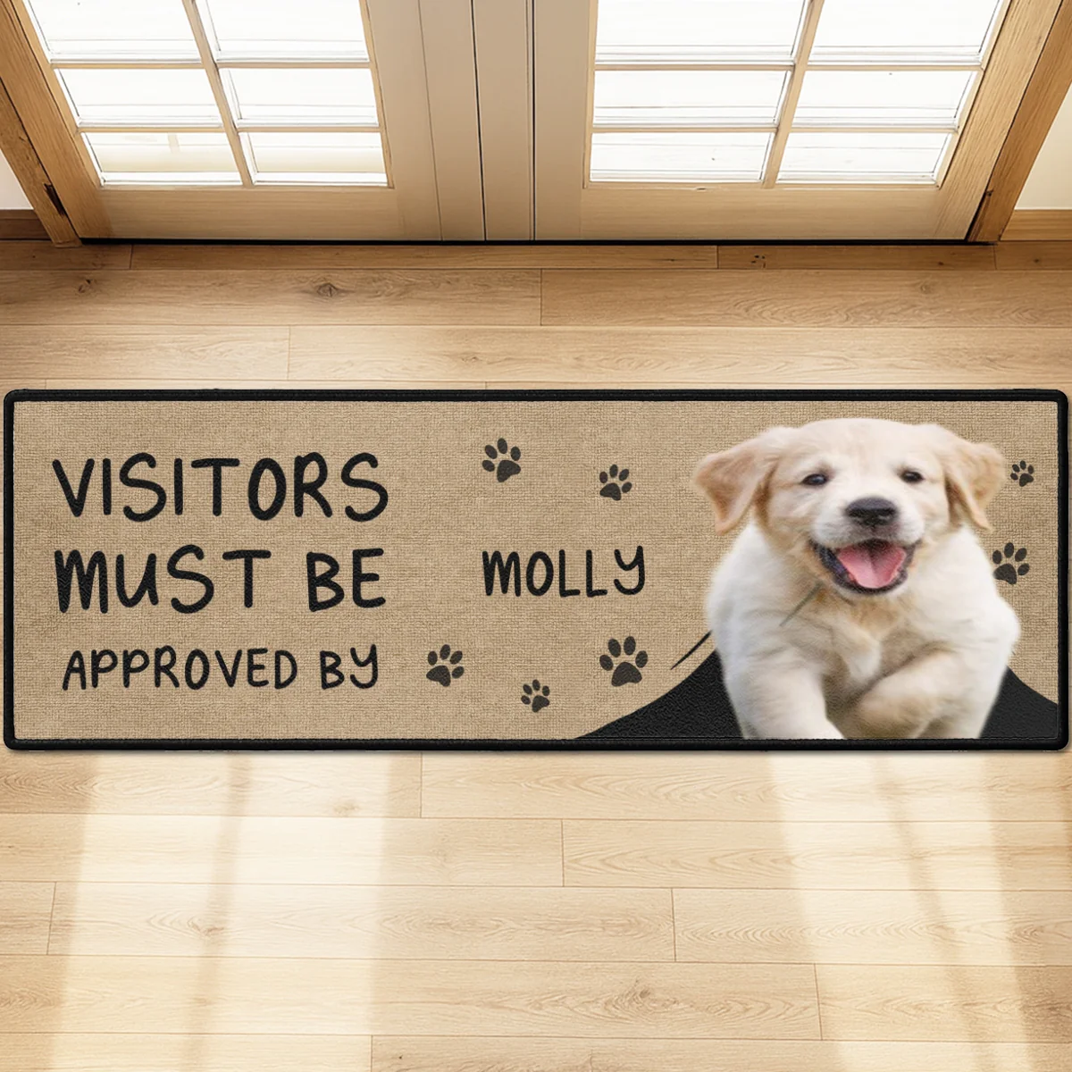 Approved By Pets Cartoon Ver Photo - Personalized Custom Runner Rug - Image 4