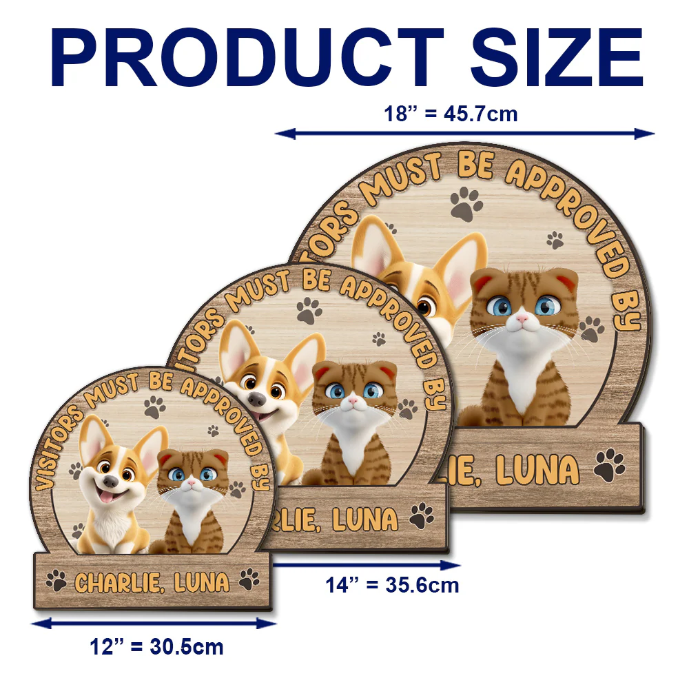 Approved By Pets - Personalized Custom Wood Sign - Image 6