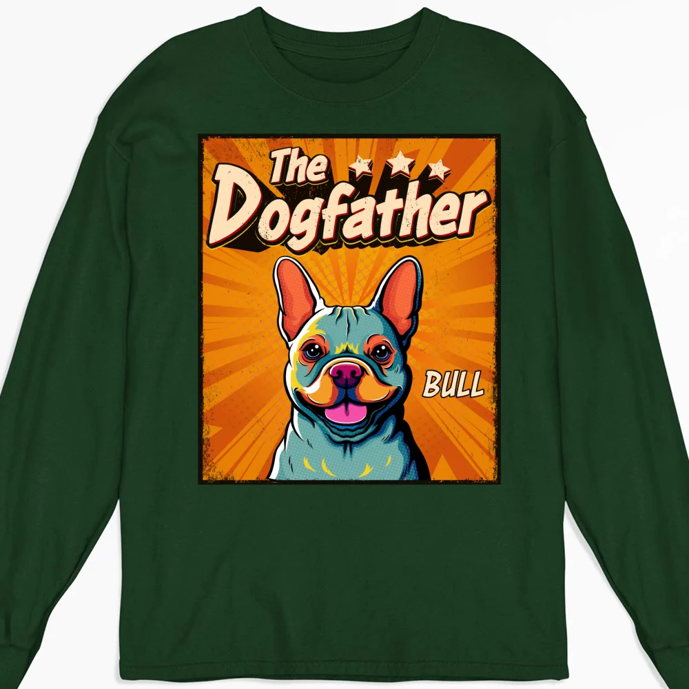 Art Dog Father - Personalized Custom Long Sleeve T-Shirt - Image 7