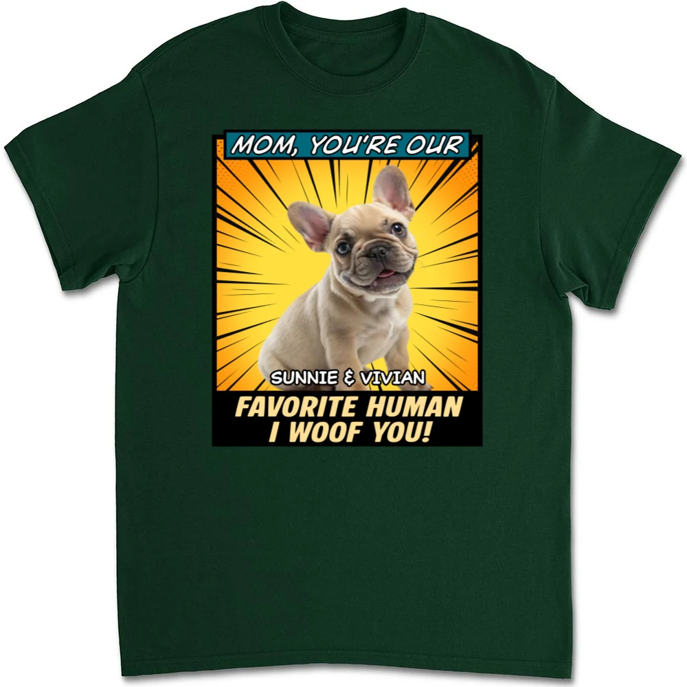 Art Favorite Dog Dad Photo - Personalized Custom Unisex T-Shirt - Image 8