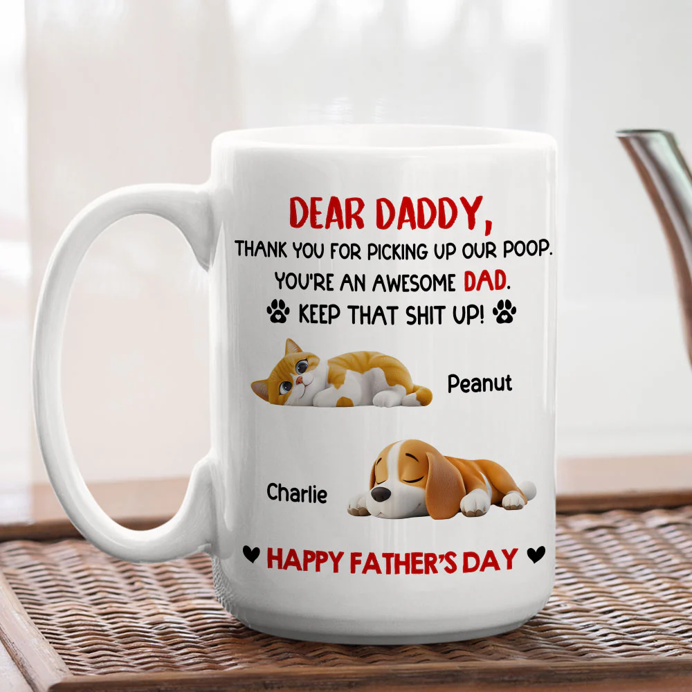 Awesome Dad - Personalized Custom Coffee Mug - Image 3