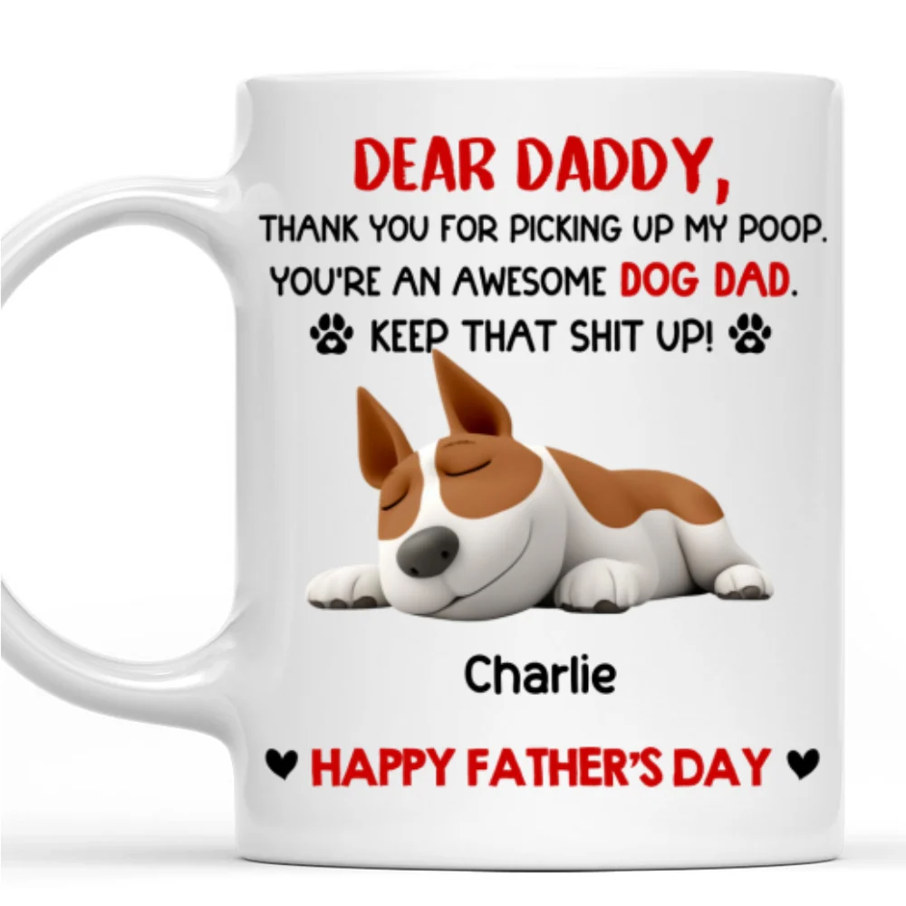 Awesome Dog Dad - Personalized Custom Coffee Mug - Image 6