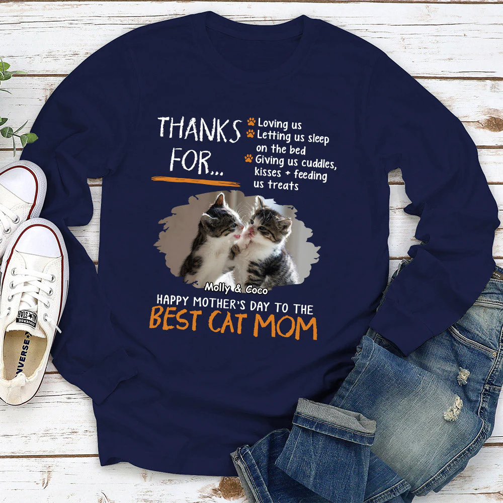 Mothers Day Pet - Personalized Custom Long Sleeve T-shirt - Image 3