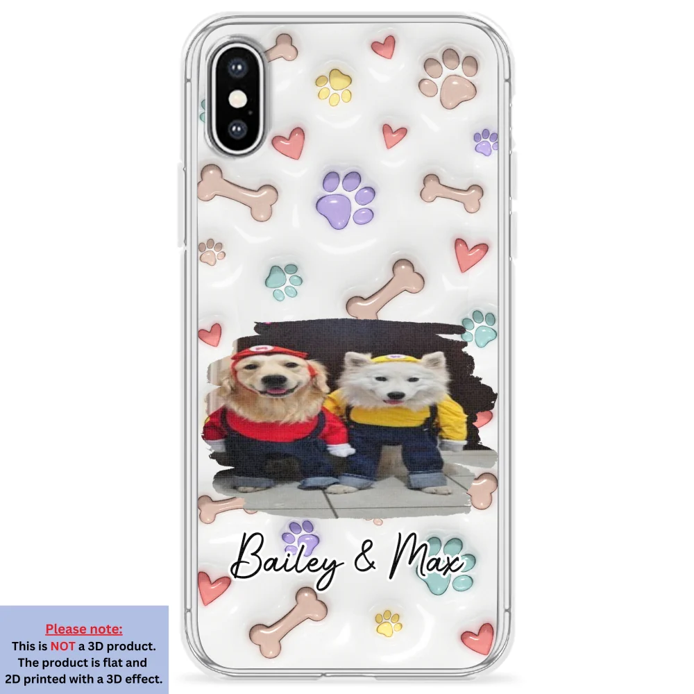 Baby Lovely Dogs Version Photo - Personalized Custom 3D Inflated Effect Phone Case - Image 25