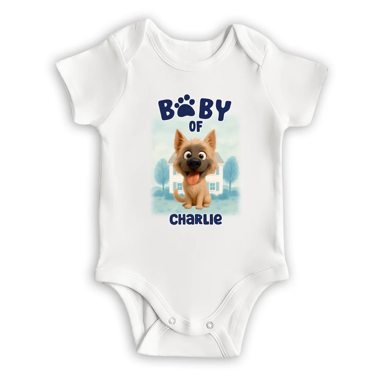 Baby Of Dogs - Personalized Custom Baby Onesie - Image 6