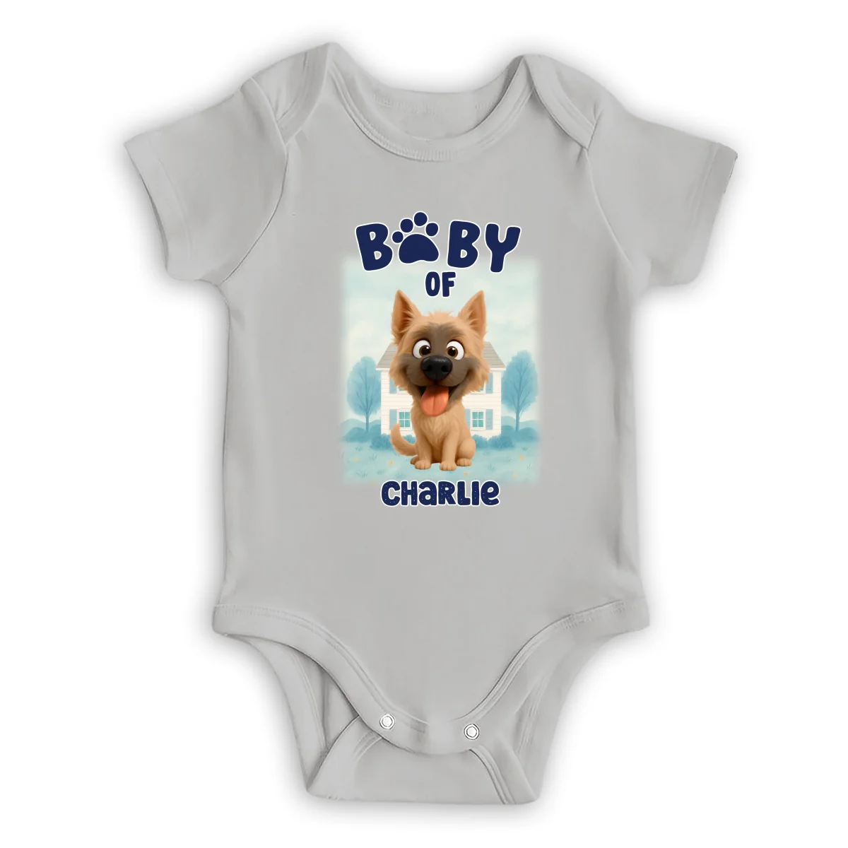 Baby Of Dogs - Personalized Custom Baby Onesie - Image 7