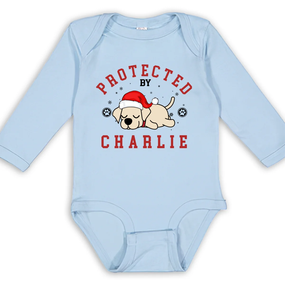 Baby Sleepdog - Personalized Custom Long Sleeve Baby Onesie - Image 8