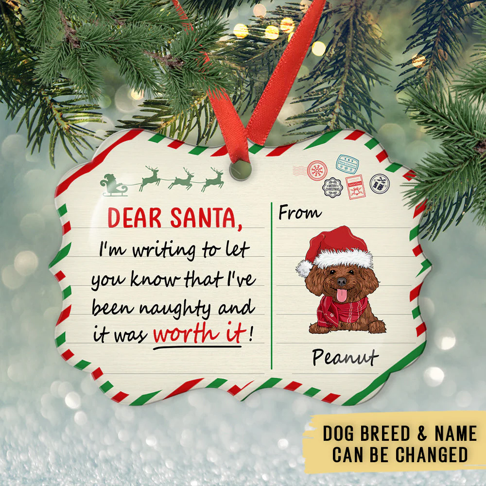 Been Naughty And Worth It - Personalized Custom Aluminum Ornament - Image 5