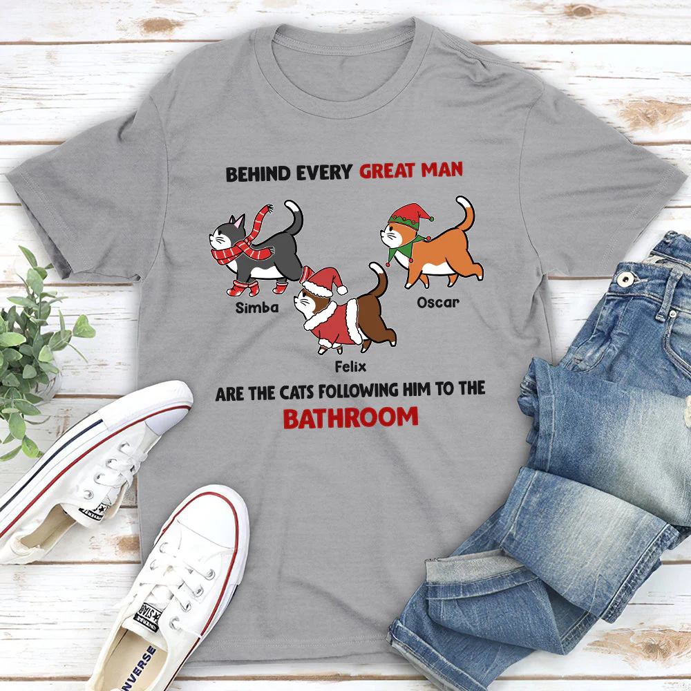 Behind Every Great Person - Personalized Custom Unisex T-shirt - Image 2