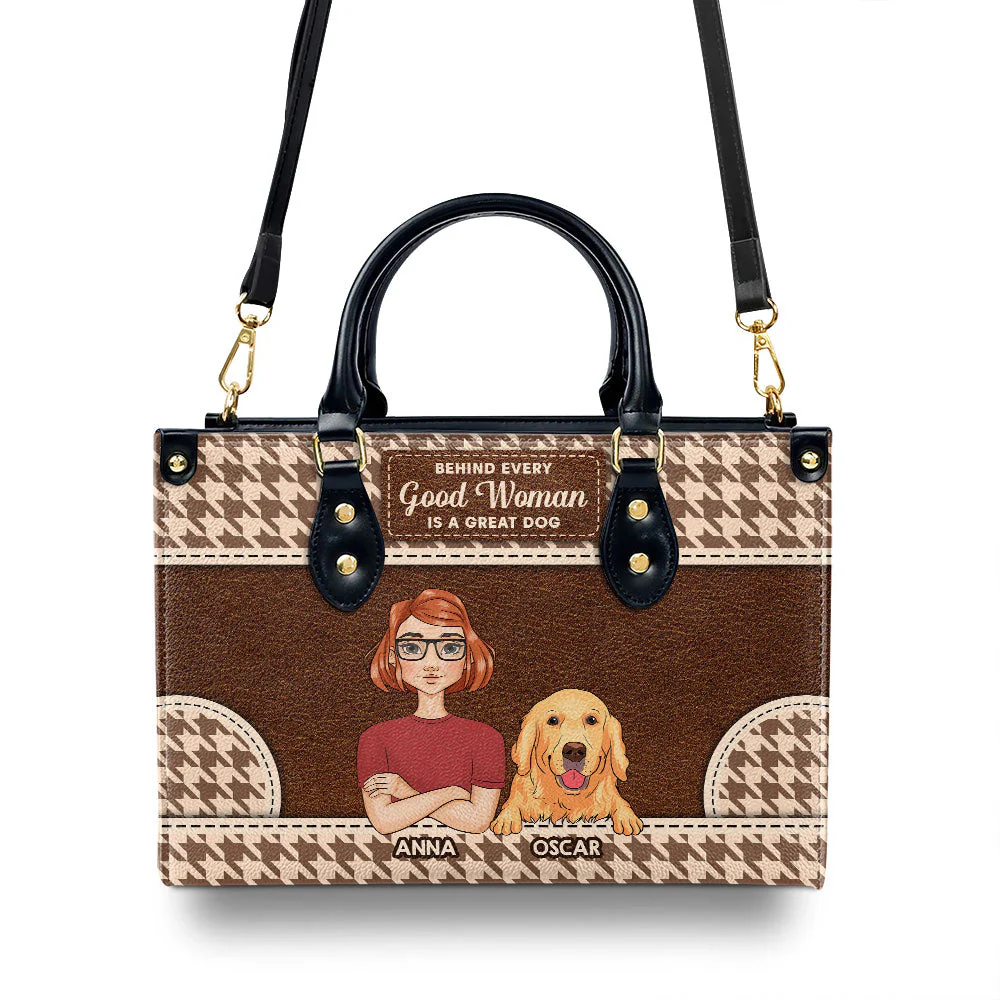 Behind Good Woman - Personalized Custom Leather Bag - Image 2