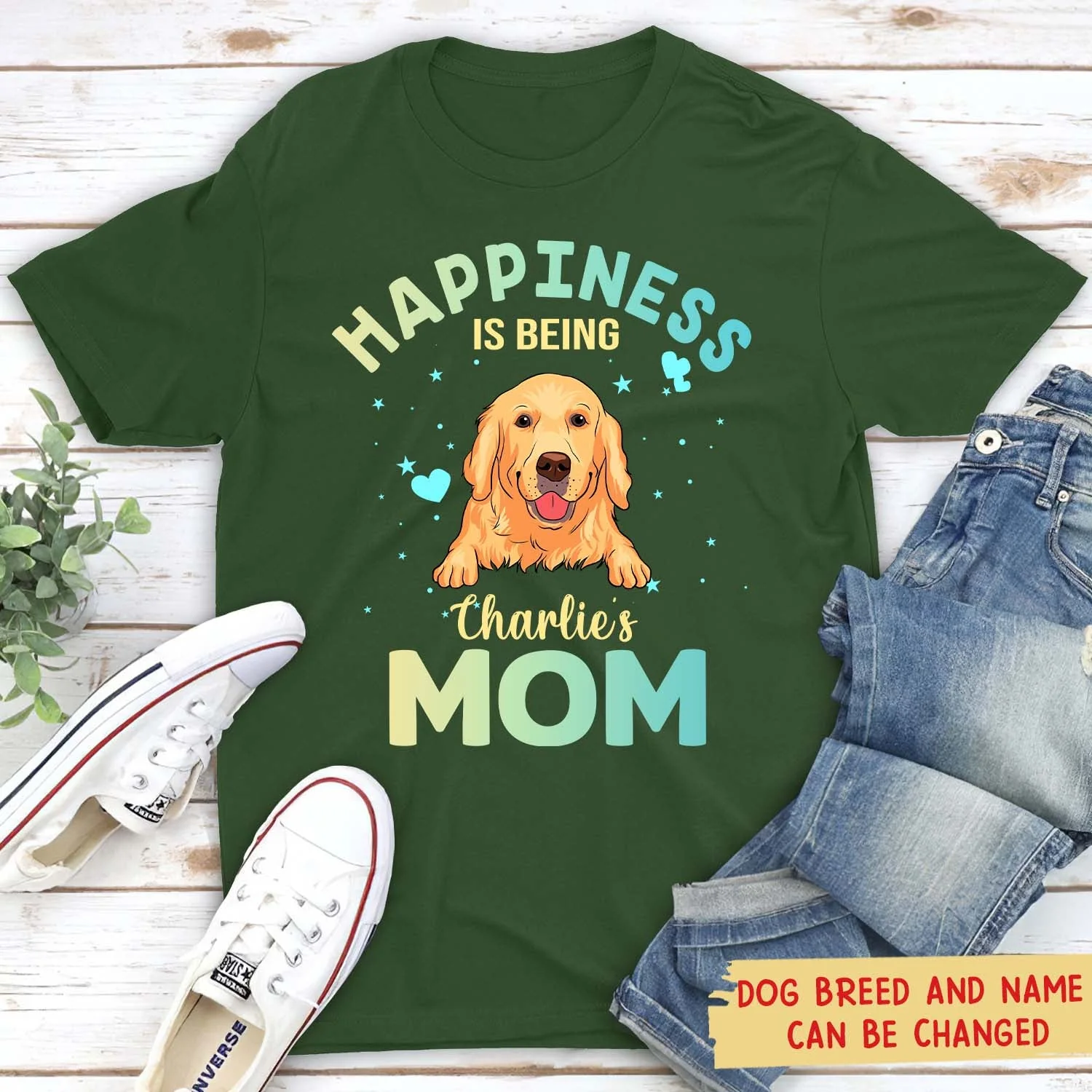 Being A Dog Mom 2 - Personalized Custom Unisex T-shirt - Image 3
