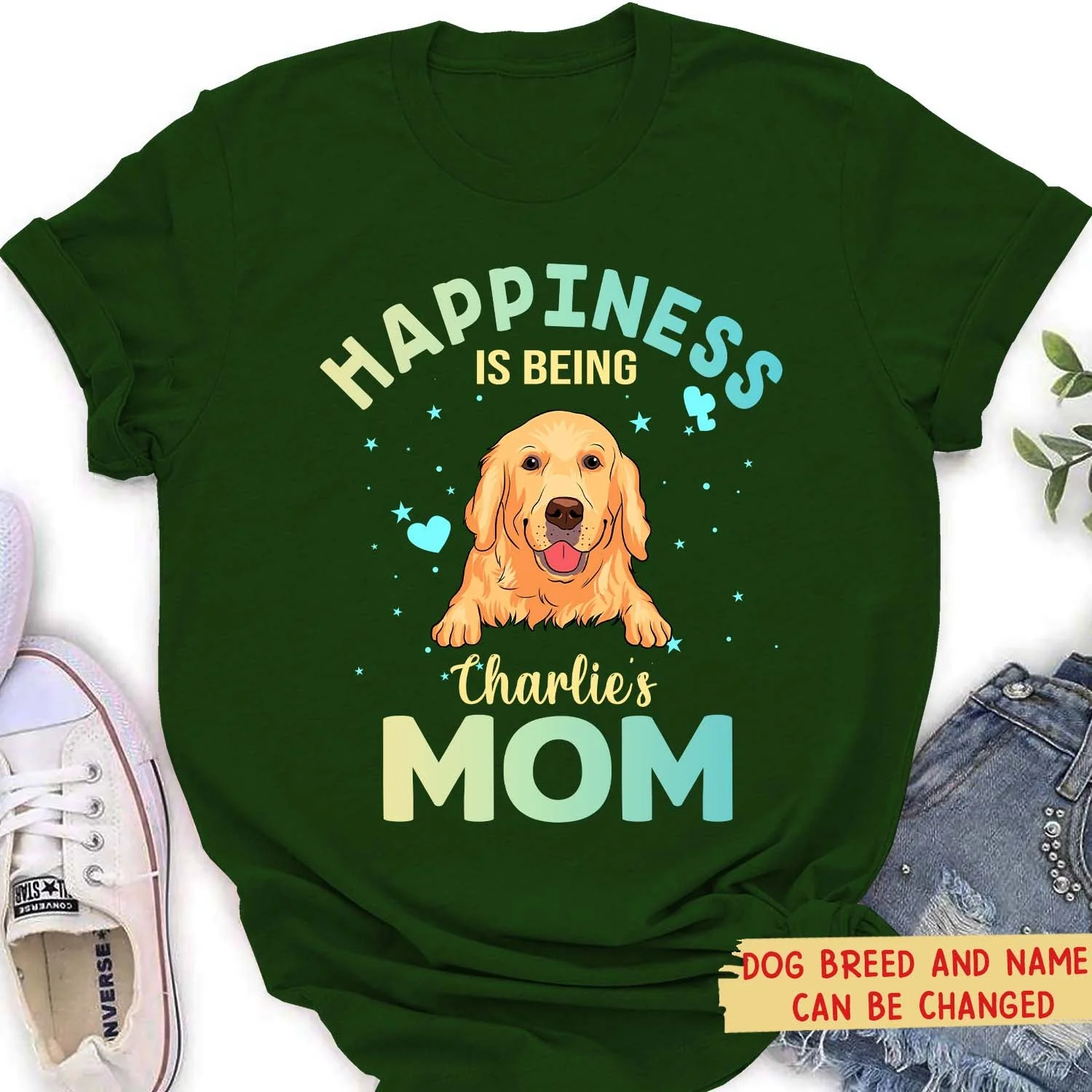 Being A Dog Mom 2 - Personalized Custom Women's T-shirt - Image 4