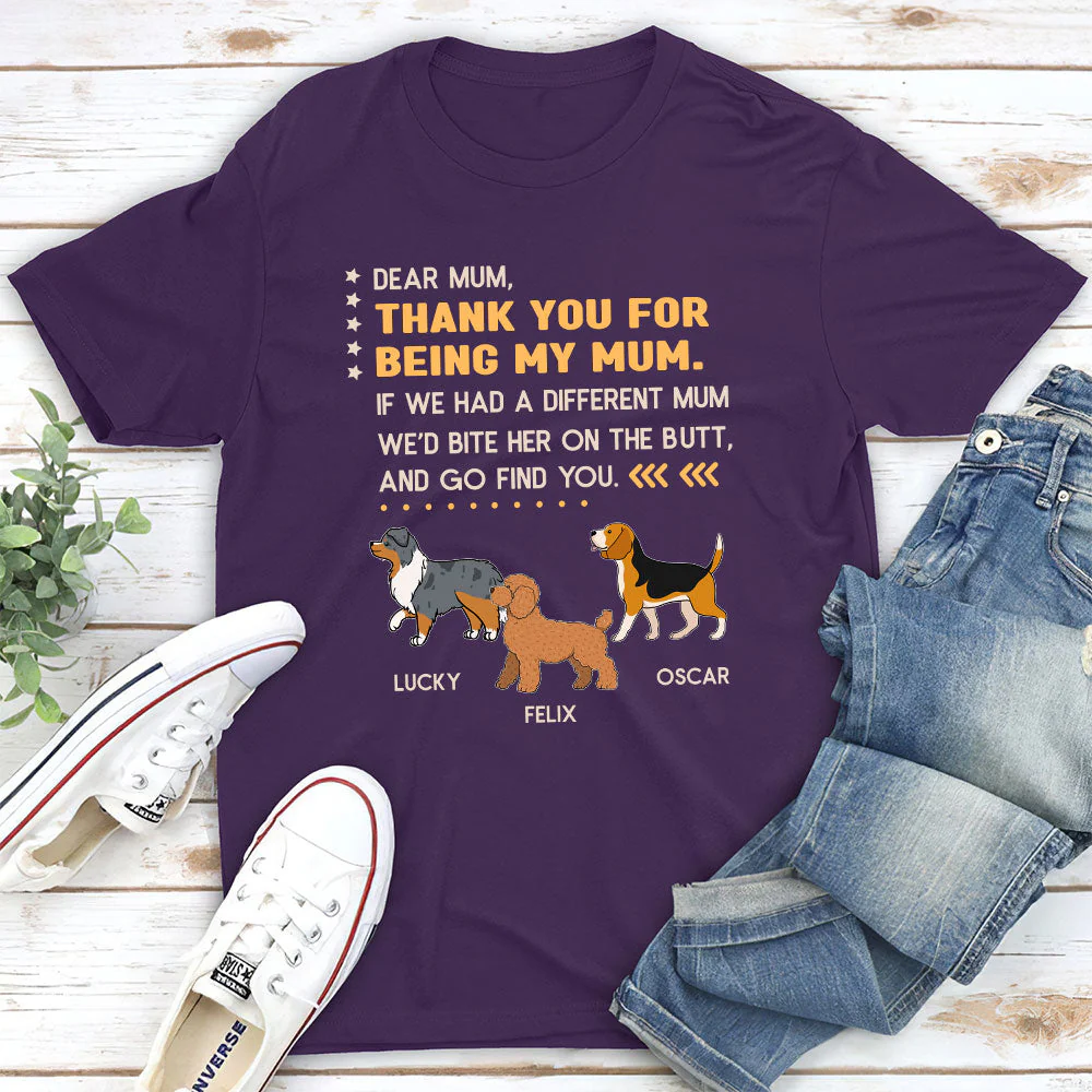 Being My Mom - Personalized Custom Unisex T-shirt - Image 5