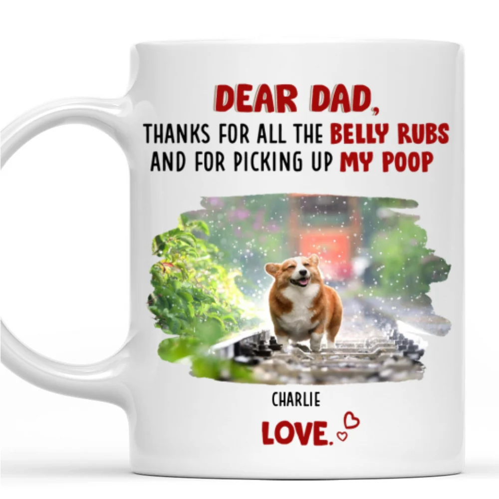 Belly Rubs Photo - Personalized Custom Coffee Mug - Image 6