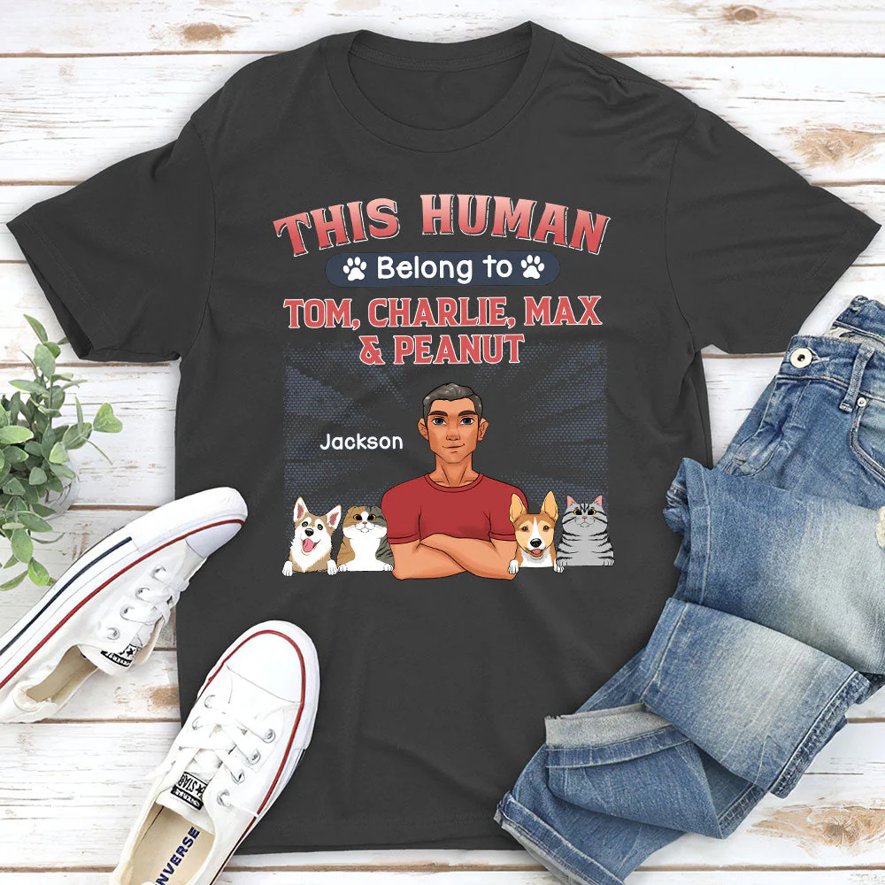 Belongs To Pet - Personalized Custom Unisex T-shirt - Image 5