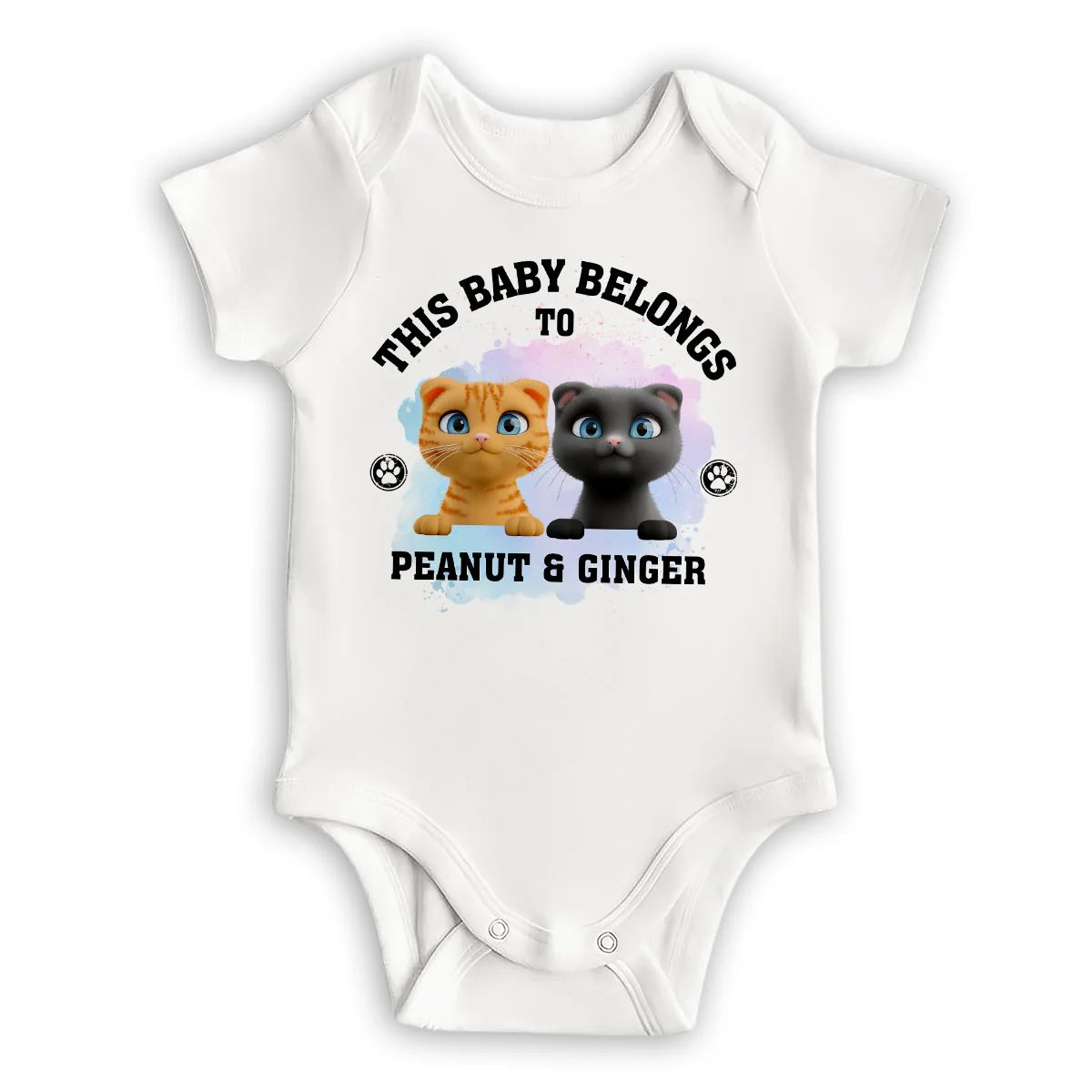Belongs To Cats - Personalized Custom Baby Onesie