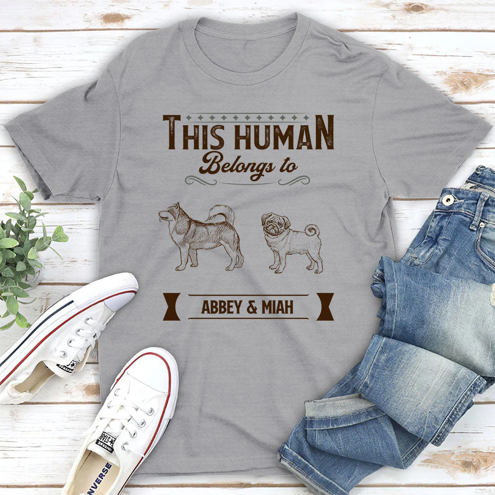 Belongs To Dog - Personalized Custom Unisex T-shirt - Image 2