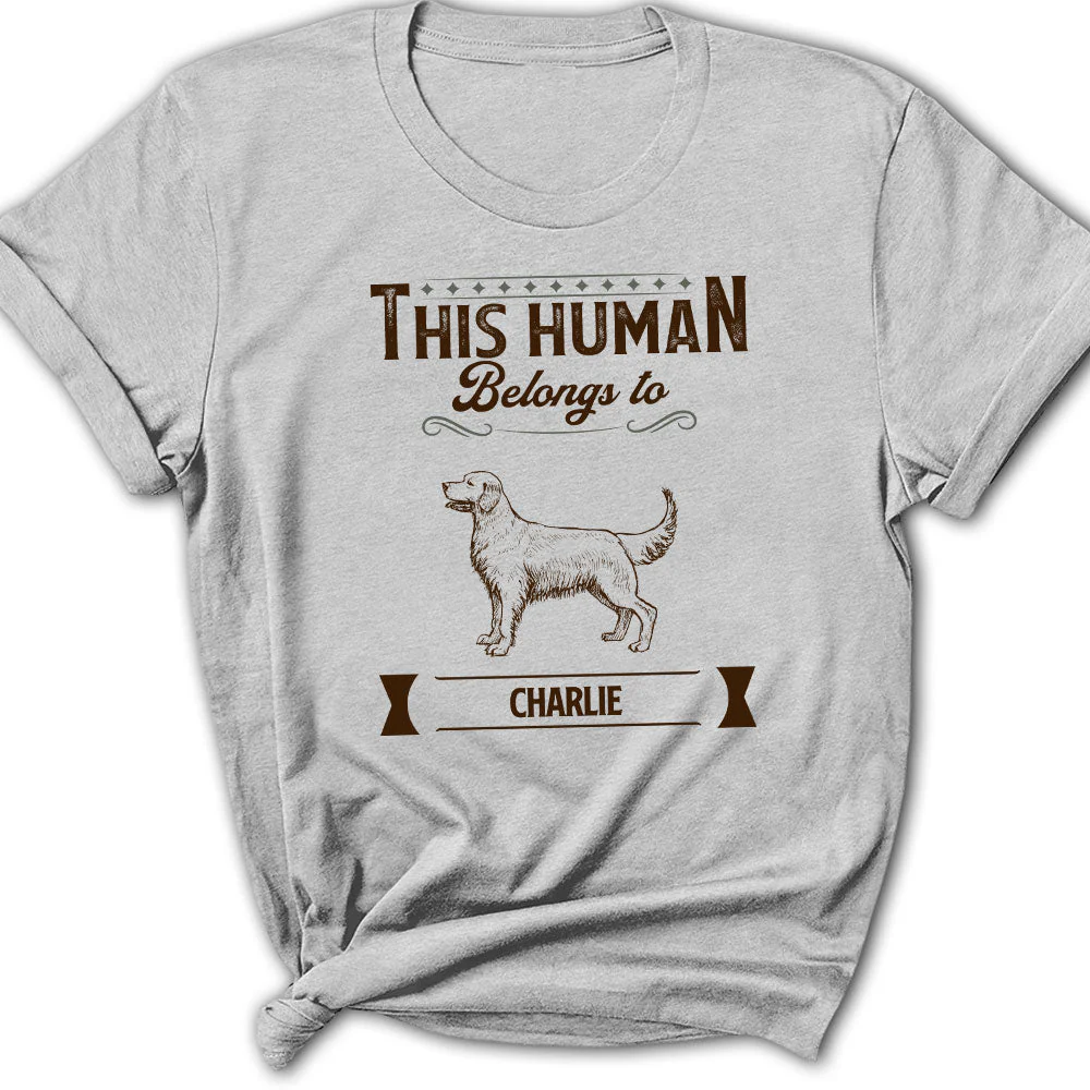 Belongs To Dog - Personalized Custom Women's T-shirt