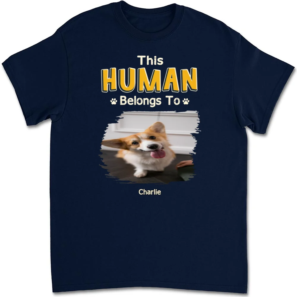 Belongs To Me Photo - Personalized Custom Unisex T-Shirt - Image 2