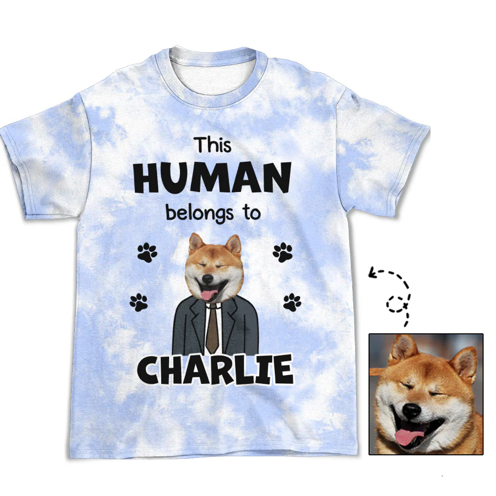 Belongs To My Dog - Personalized Custom Photo All-over-print T-shirt