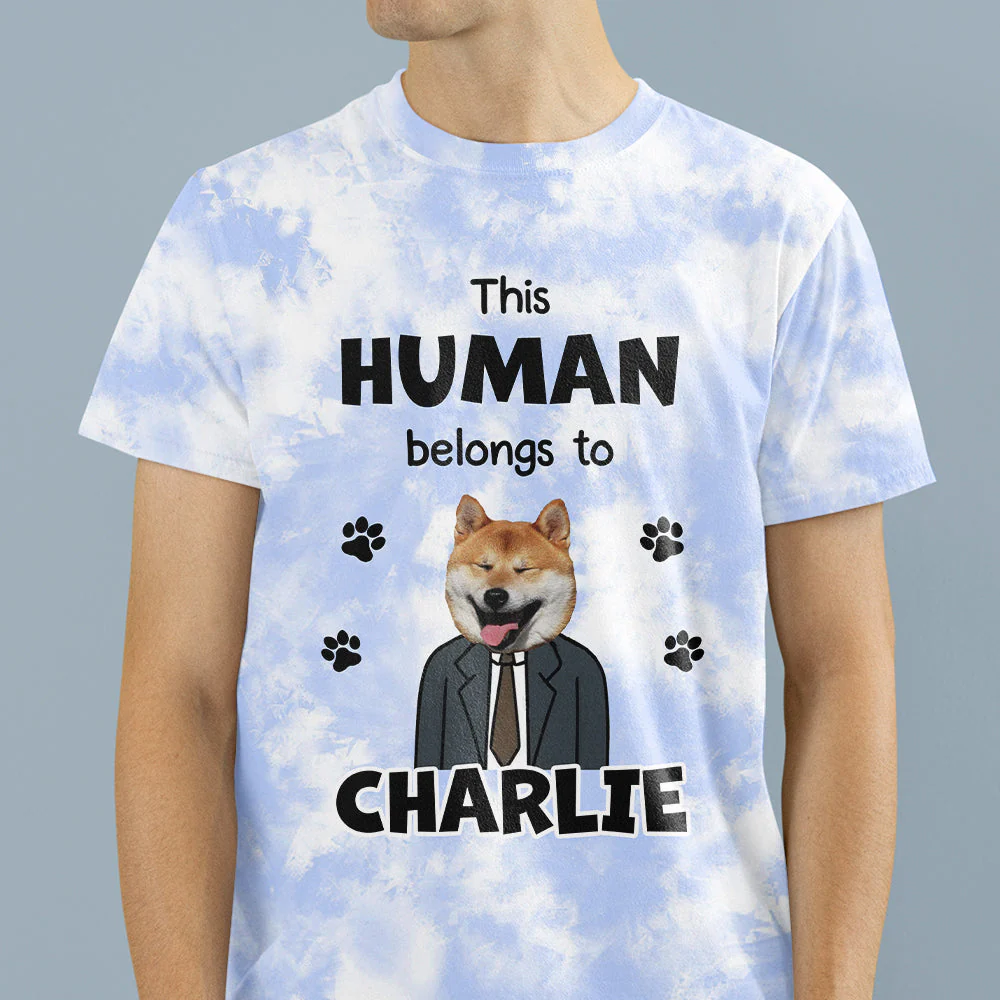 Belongs To My Dog - Personalized Custom Photo All-over-print T-shirt - Image 3