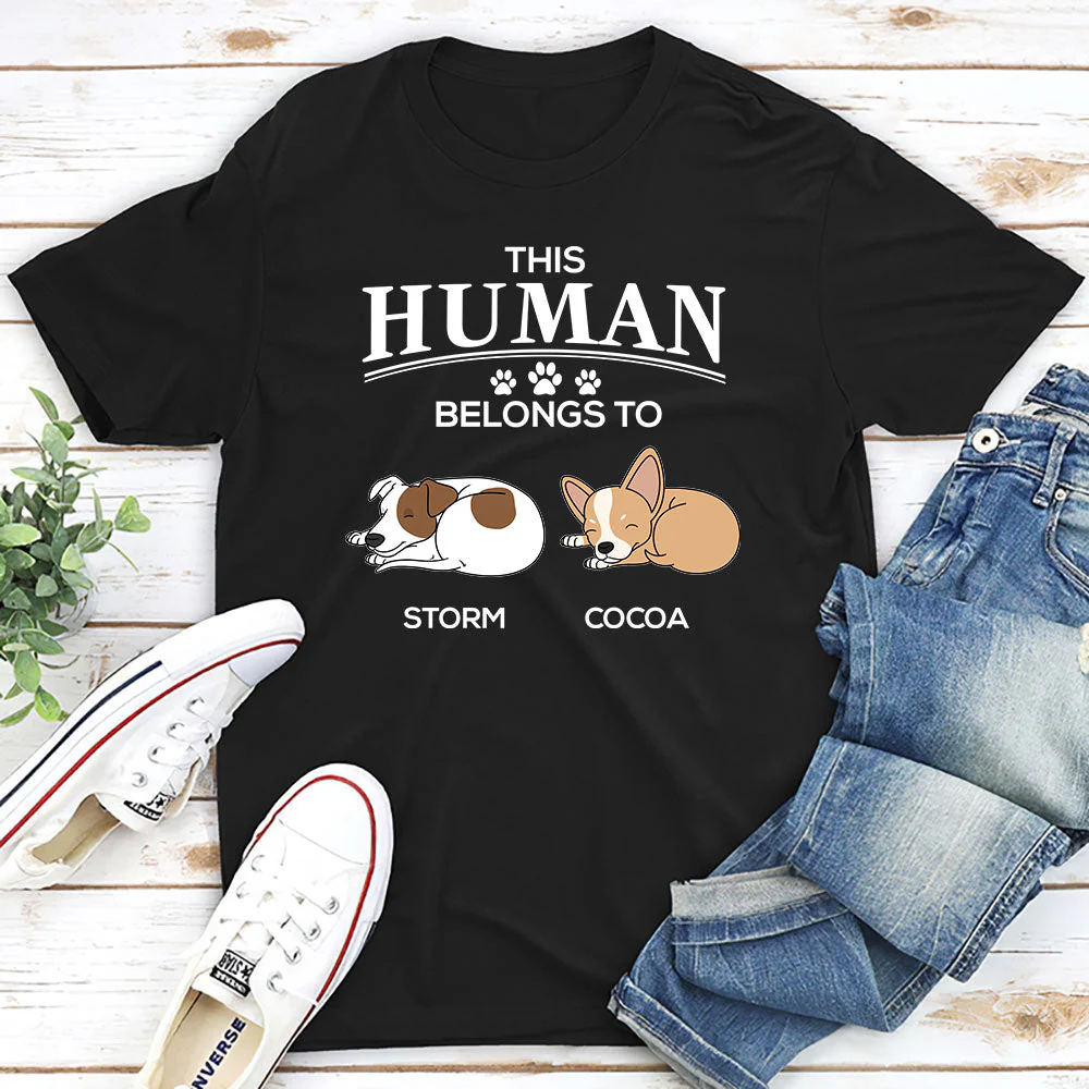 Belongs To My Furbaby - Personalized Custom Premium T-shirt - Image 2