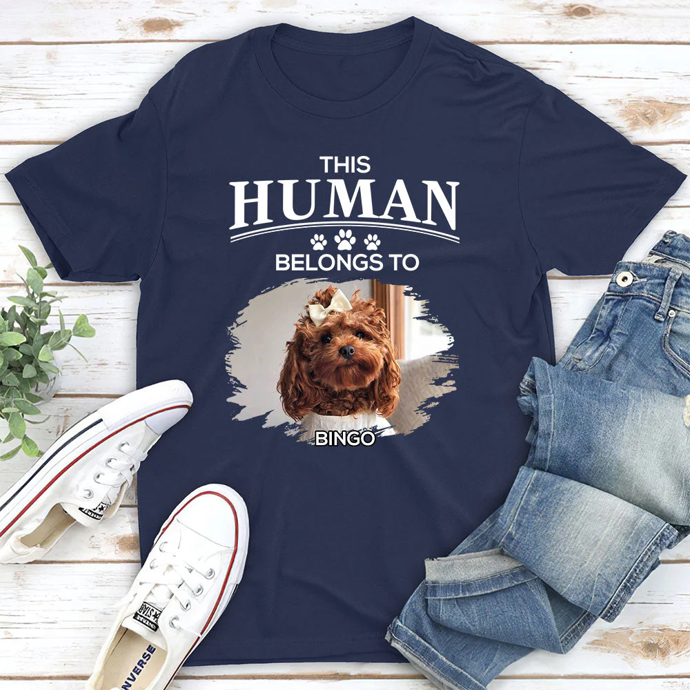 Belongs To My Furbaby - Personalized Custom Unisex T-shirt - Image 4