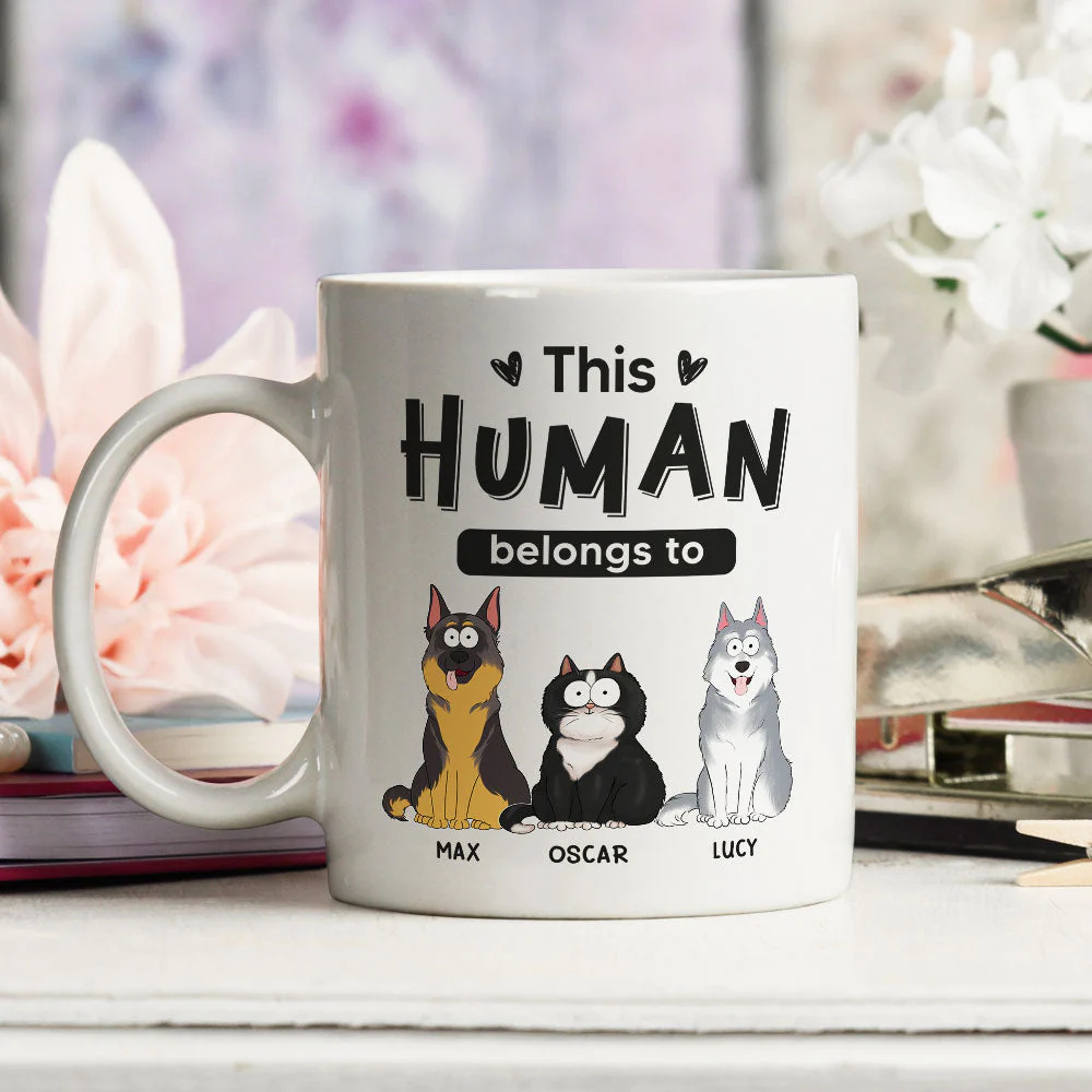 Belongs To Pets - Personalized Custom Coffee Mug - Image 2