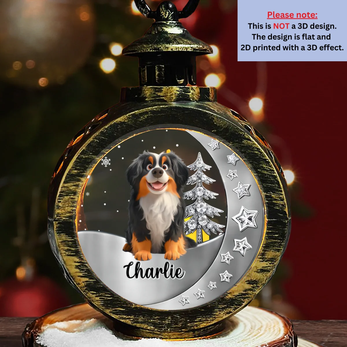 Here Beside You - Personalized Custom 3D Effect Christmas Lantern - Image 9