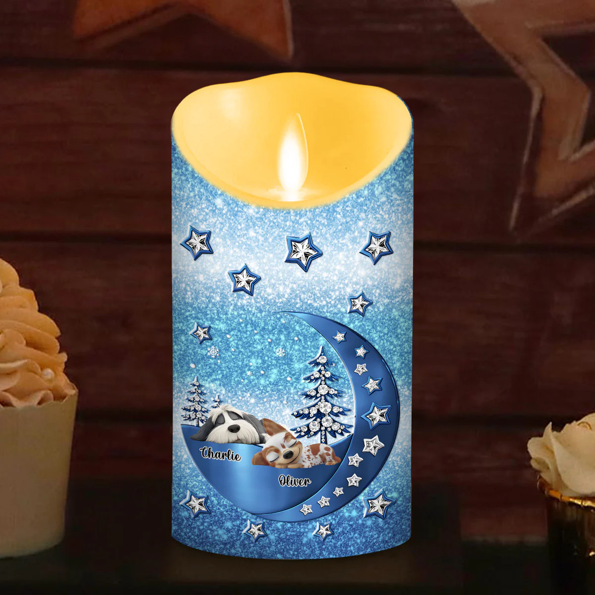 Beside You - Personalized Custom 3D Effect LED Candle - Image 3