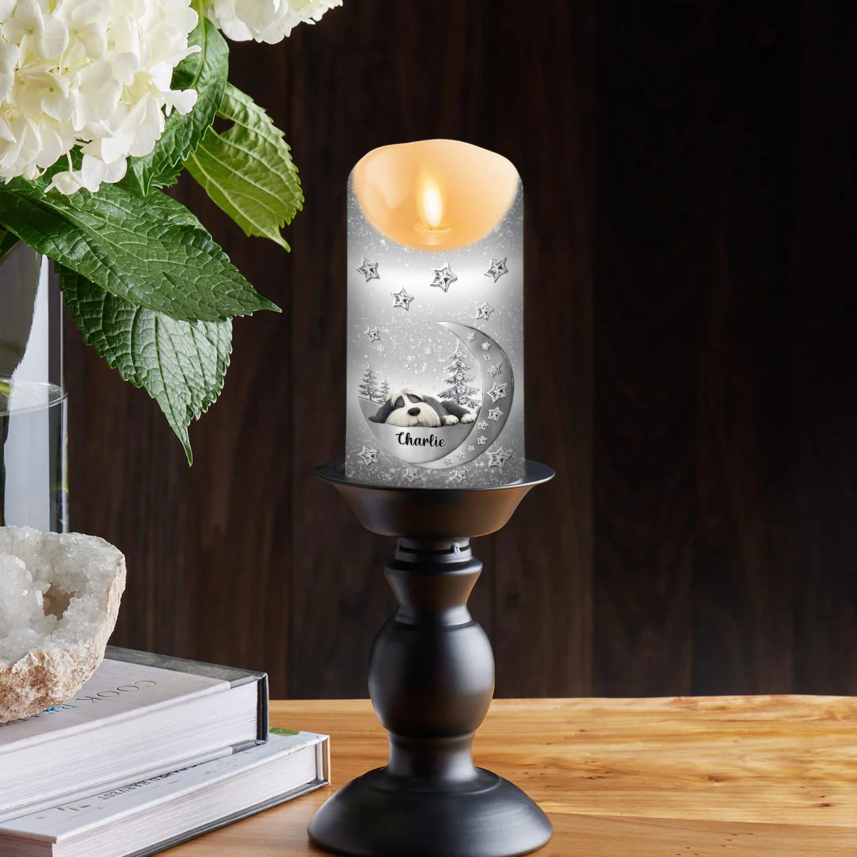 Beside You - Personalized Custom 3D Effect LED Candle - Image 4