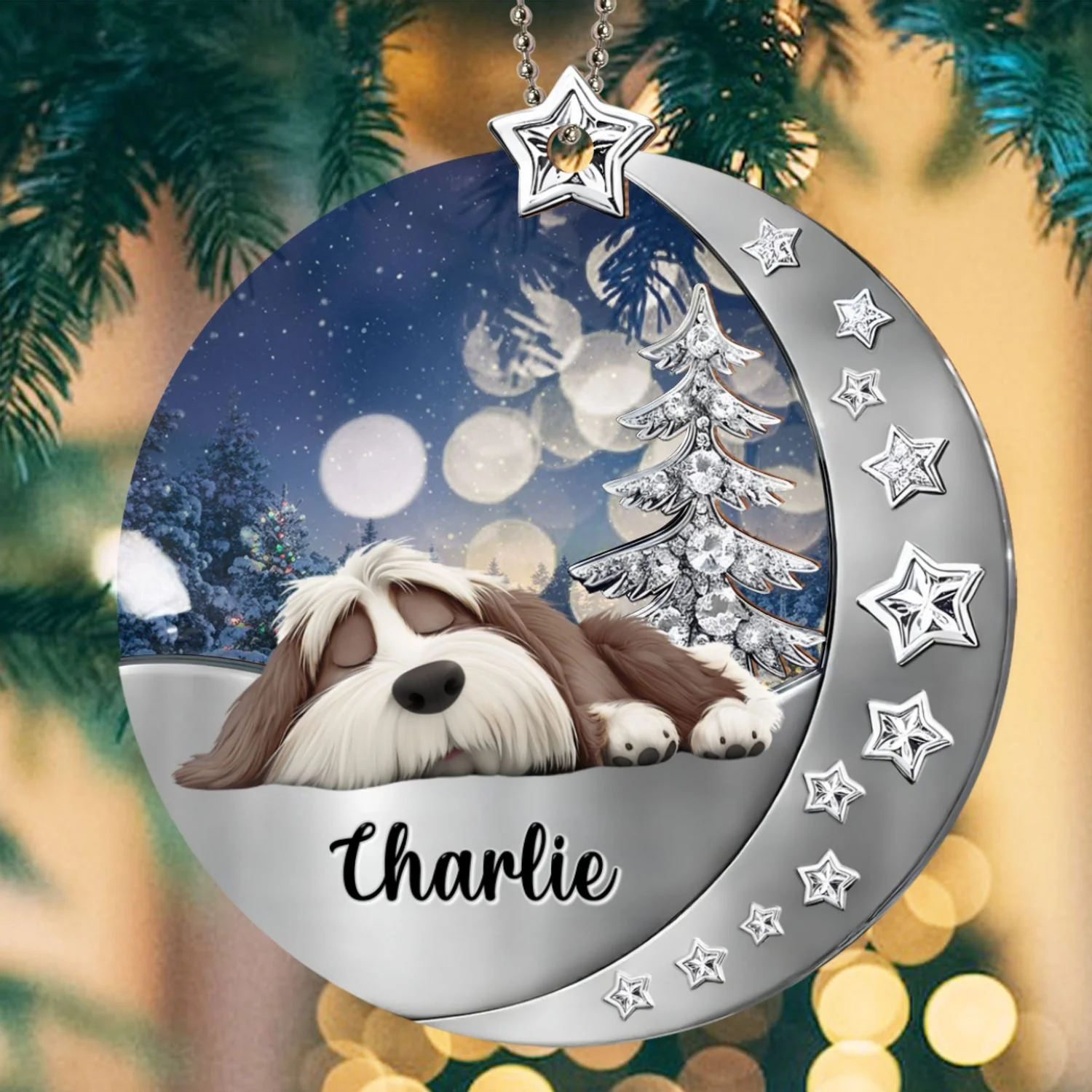 Beside You - Personalized Custom 3D Effect Suncatcher Ornament - Image 6
