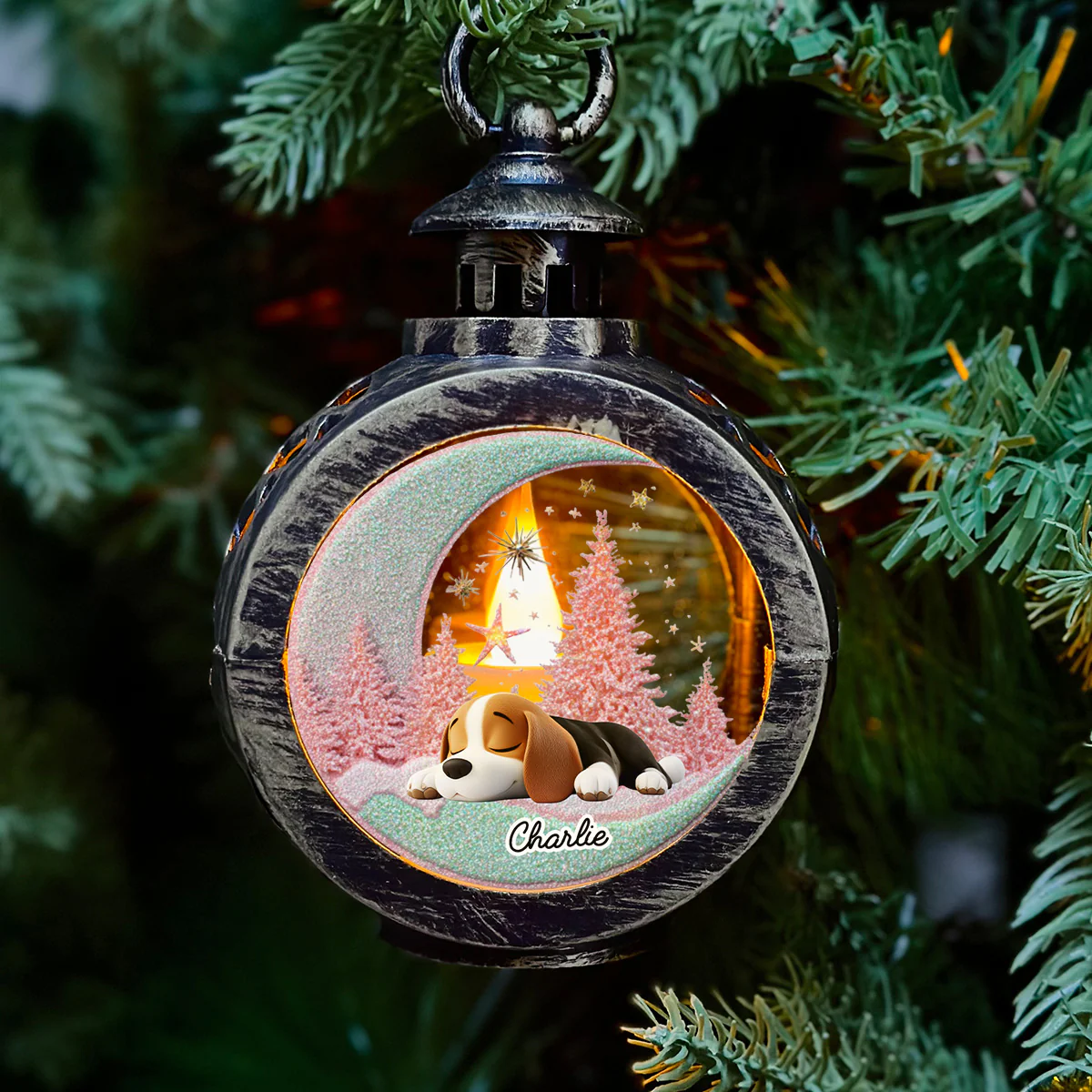 Still With You - Personalized Custom 3D Effect Christmas Lantern - Image 2
