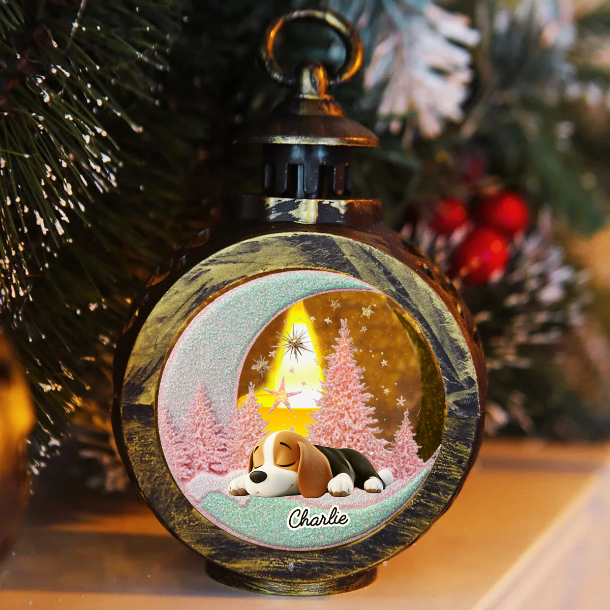 Still With You - Personalized Custom 3D Effect Christmas Lantern - Image 3