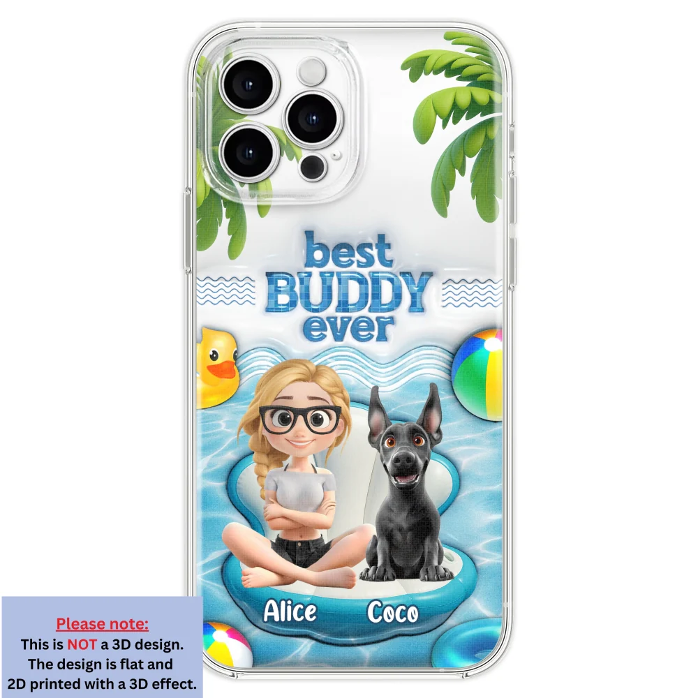 Best Buddy Ever - Personalized Custom 3D Inflated Effect Phone Case - Image 20