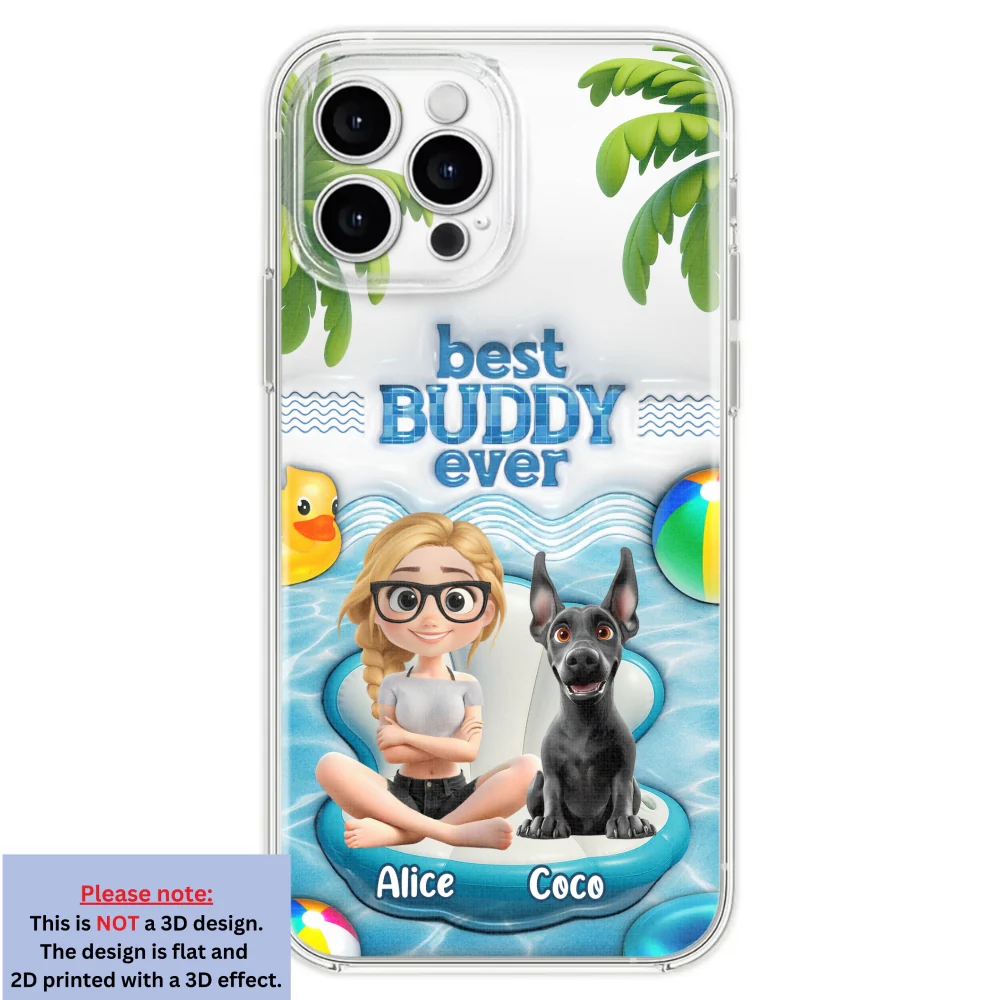 Best Buddy Ever - Personalized Custom 3D Inflated Effect Phone Case - Image 25