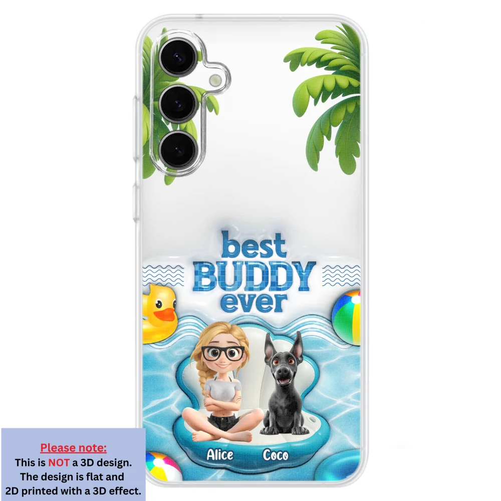 Best Buddy Ever - Personalized Custom 3D Inflated Effect Phone Case - Image 28