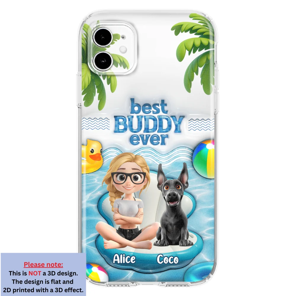 Best Buddy Ever - Personalized Custom 3D Inflated Effect Phone Case - Image 9
