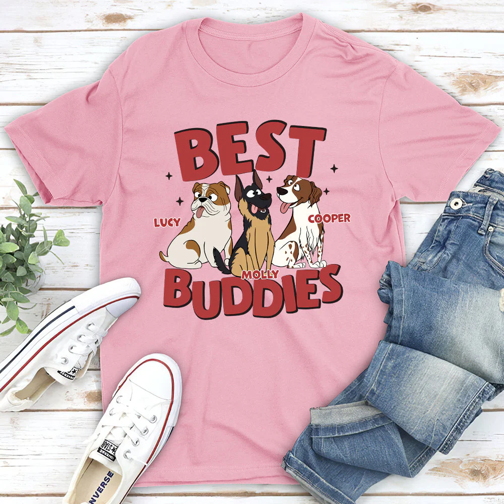Best Buddy - Personalized Custom Unisex T-shirt - Image 4