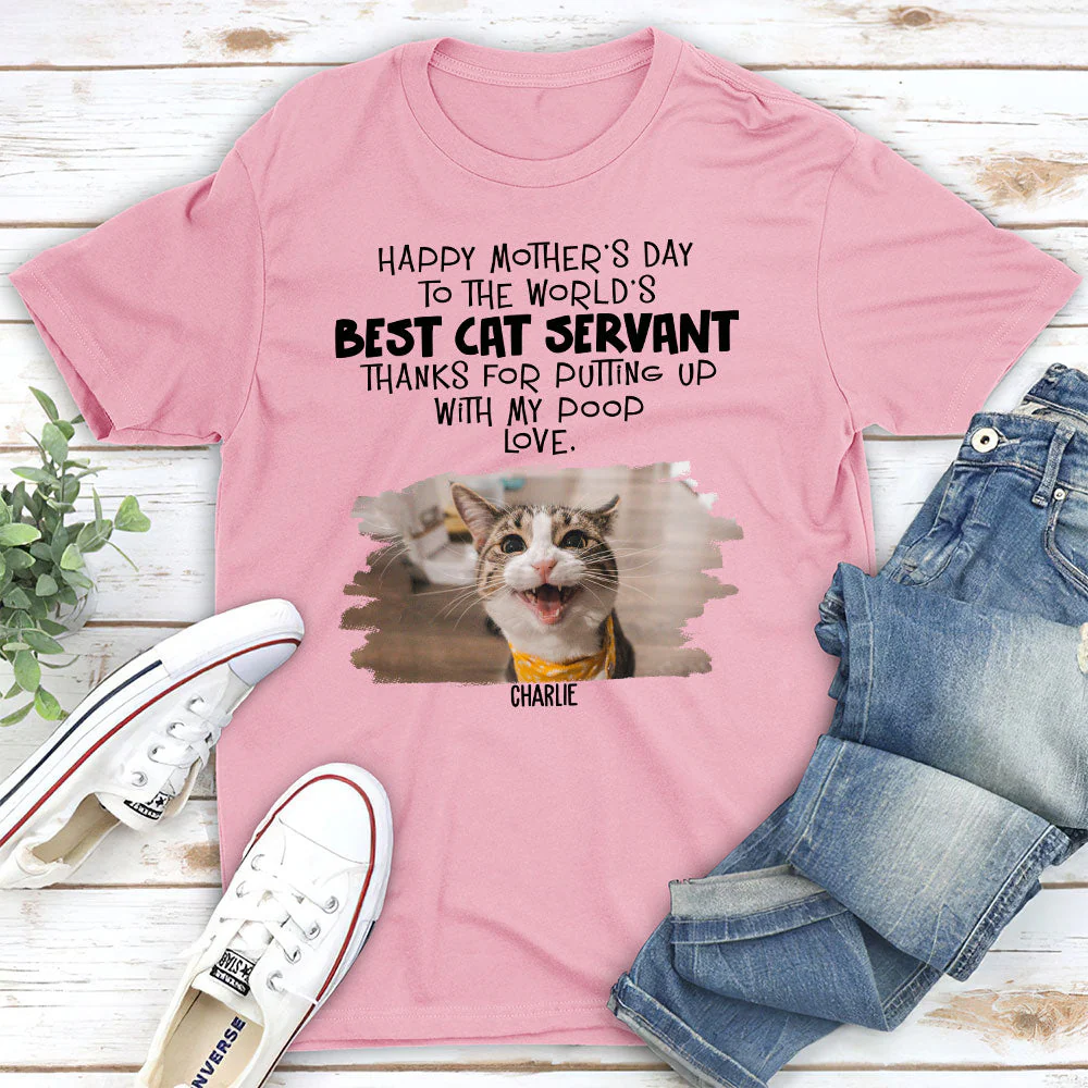 Best Cat Servant - Personalized Custom Unisex T-shirt - Image 4