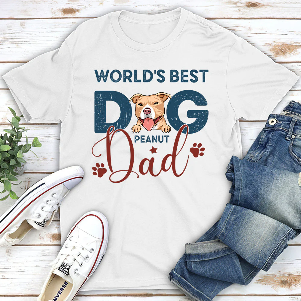 Best Dad Color - Personalized Custom Unisex T-shirt - Image 2