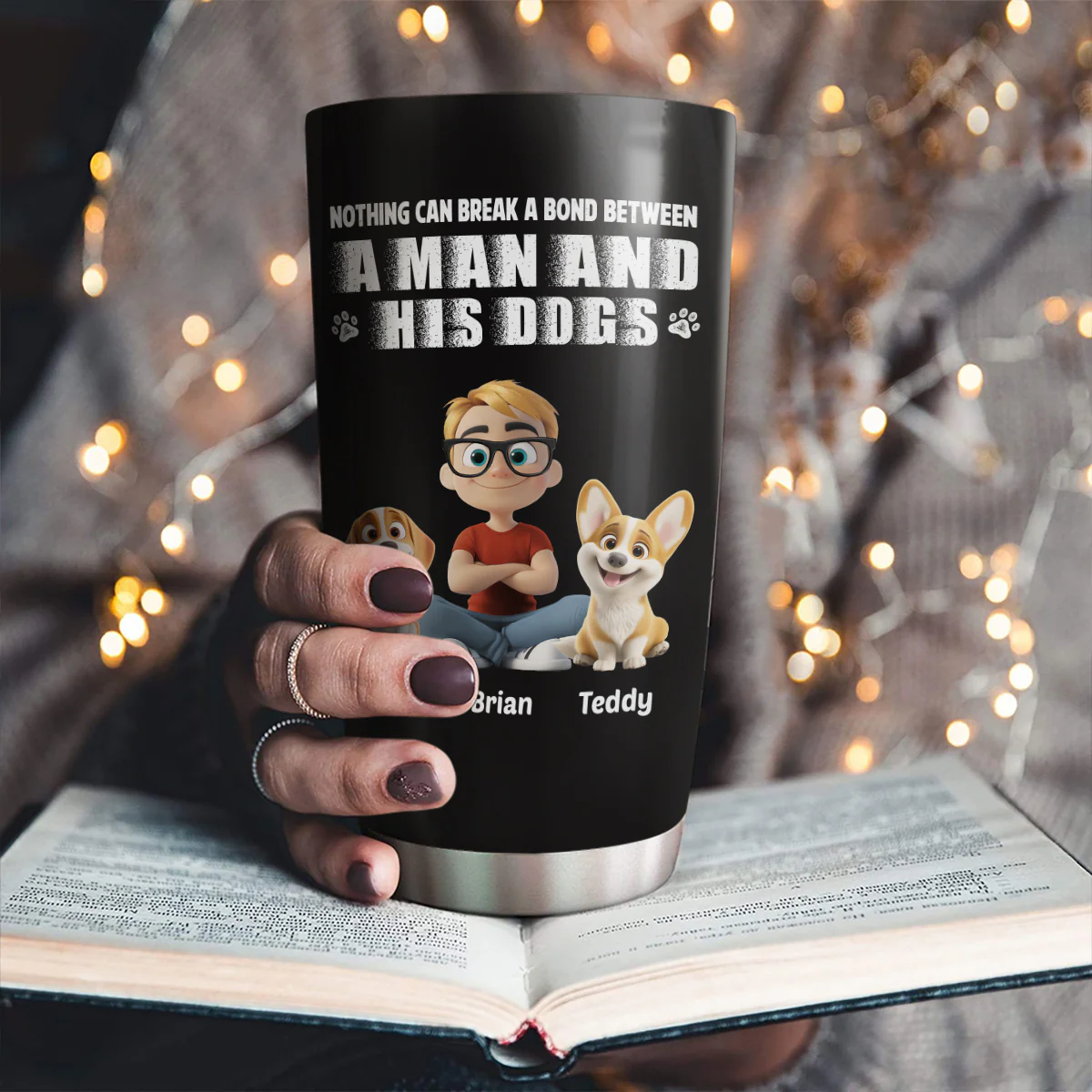 Best Dad Ever Bonding Ver - Personalized Custom Tumbler - Image 2