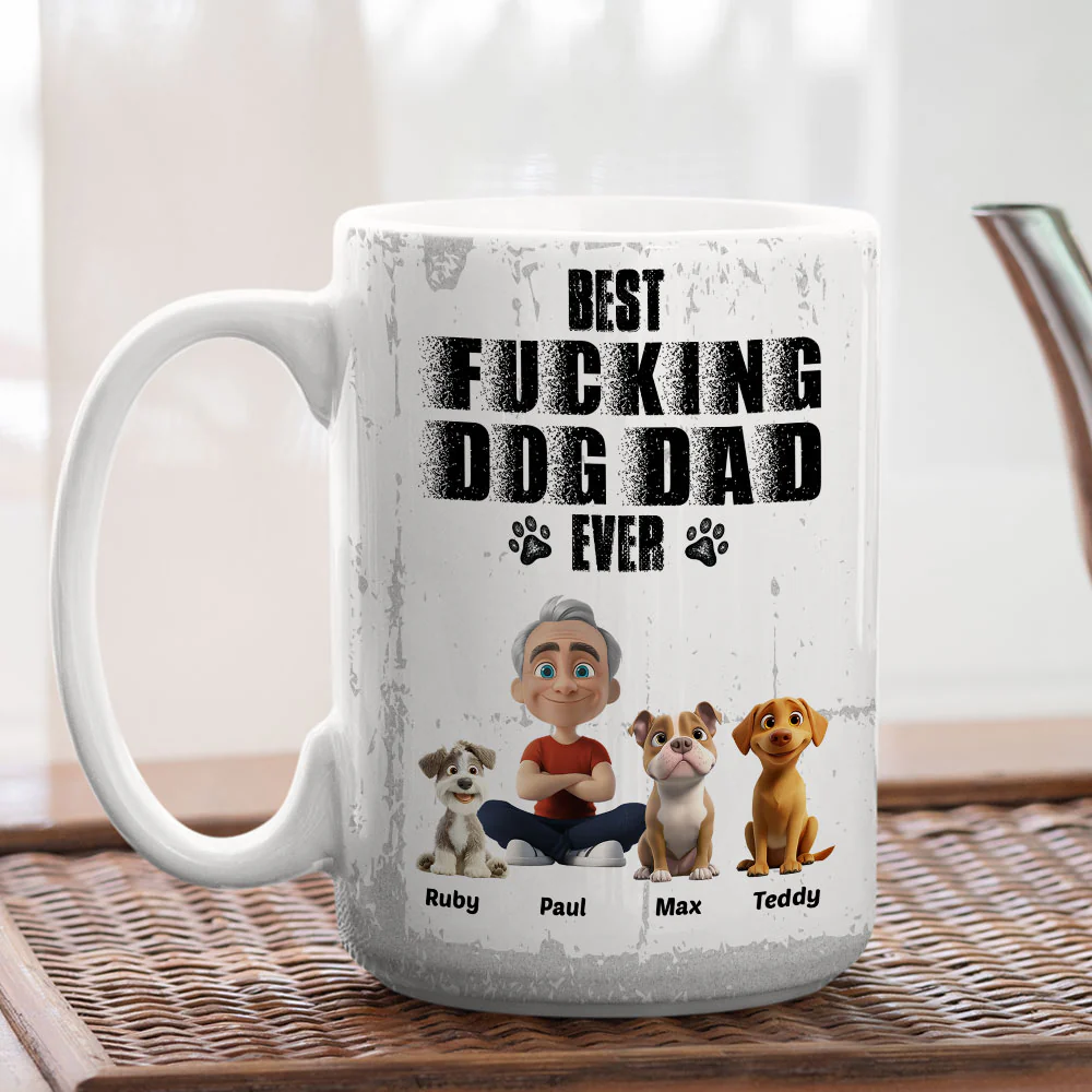 Best Dad Ever - Personalized Custom Coffee Mug - Image 9