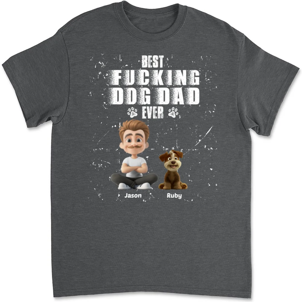 Best Dad Ever - Personalized Custom Unisex T-shirt - Image 10