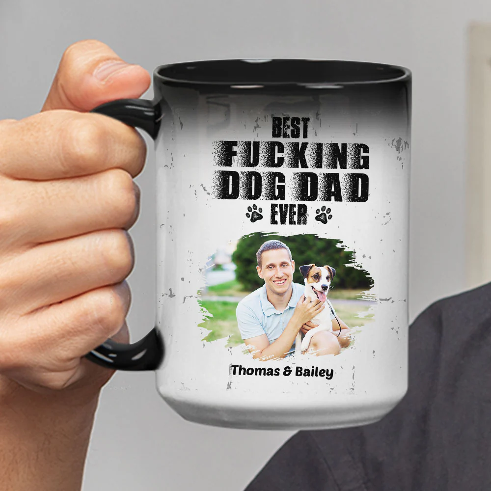 Best Dad Ever Photo - Personalized Custom Color Changing Mug - Image 4