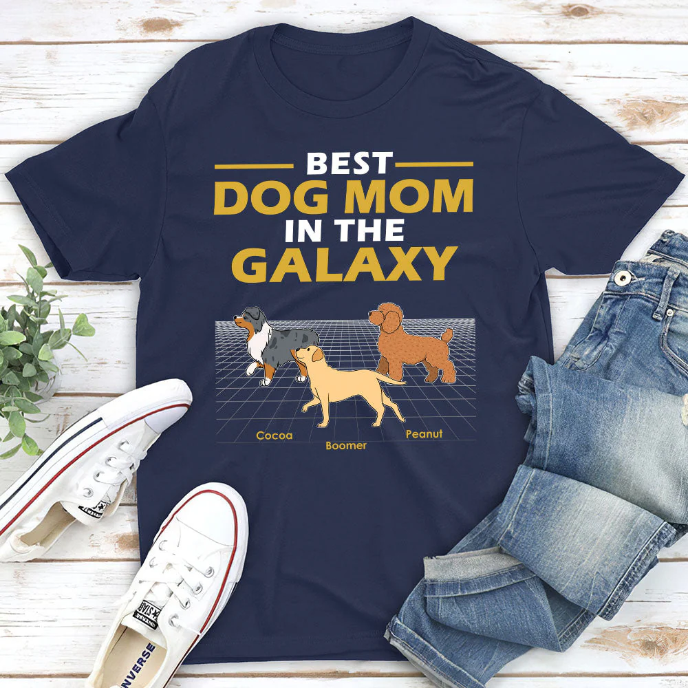Best Dad Galaxy - Personalized Custom Unisex T-shirt - Image 2