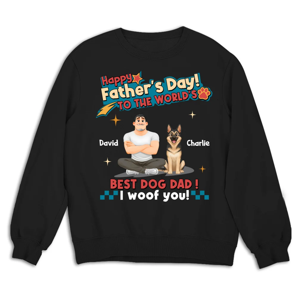 Best Dog Dad In The World - Personalized Custom Shirt - Image 12