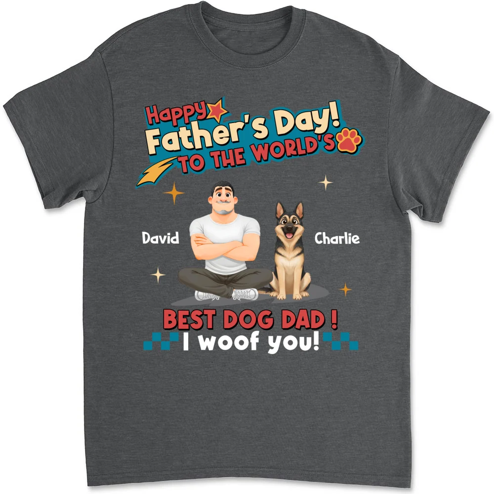 Best Dog Dad In The World - Personalized Custom Shirt - Image 8